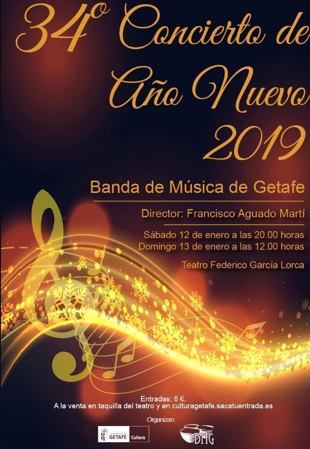La Banda de Música de Getafe ofrecerá este fin de semana su tradicional Concierto de Año Nuevo