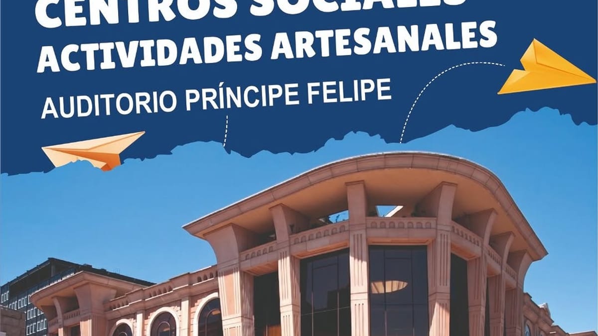 Cartel de la Exposición de Actividades Artesanales de los Centros Sociales de Oviedo
