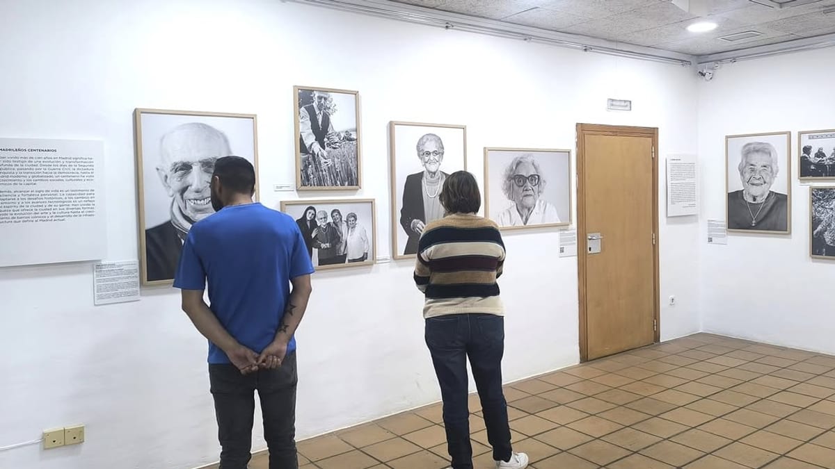 Exposición Madrileños centenarios en la Casa de la Cultura de Ciempozuelos