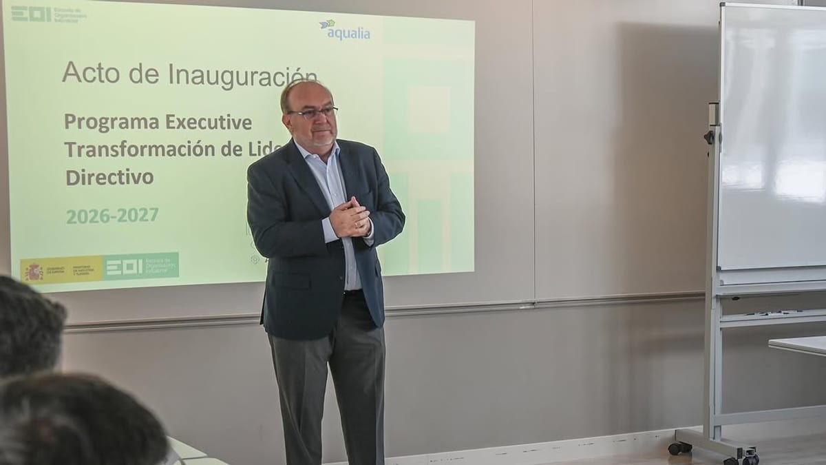 Inauguración del Programa Executive de Transformación de Liderazgo Directivo de EOI e Aqualia con Lucas Díaz y Ramón Gurriaran