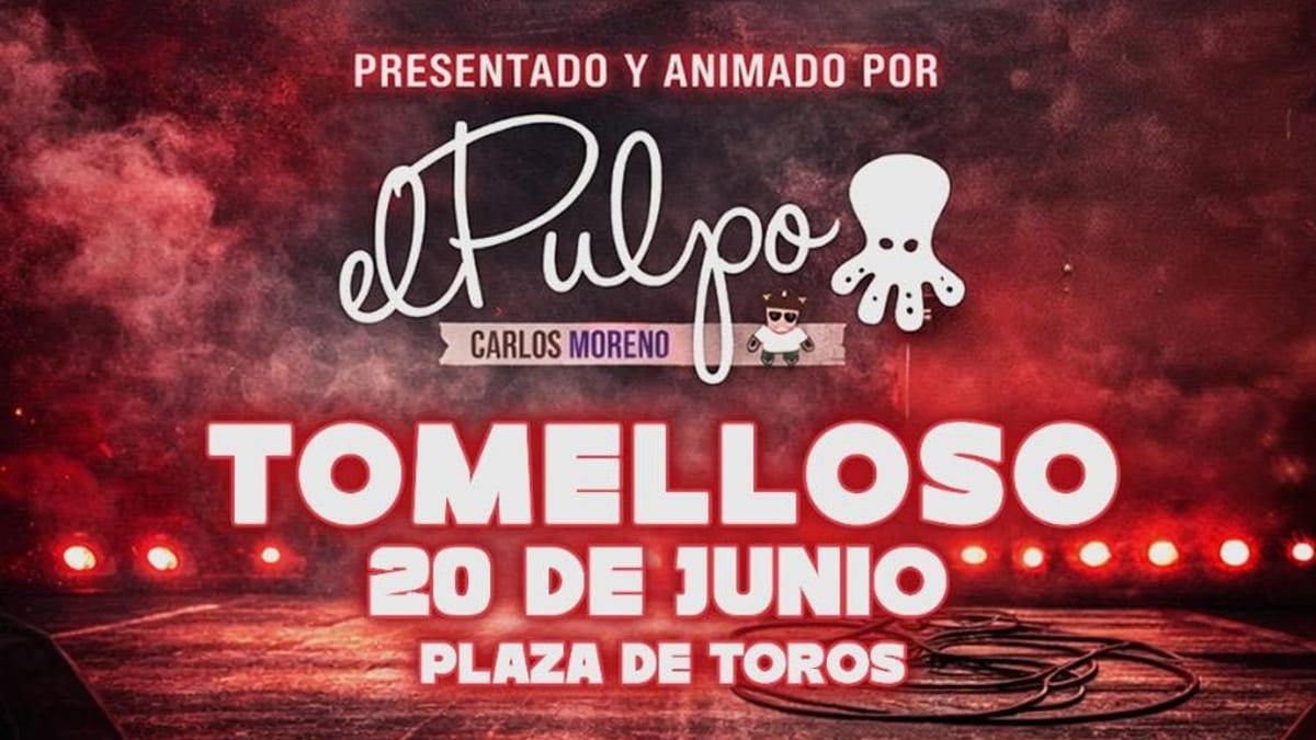 Cartel del Festival Noches de Rock and Roll con Danza Invisible, La Frontera y Burning en Tomelloso