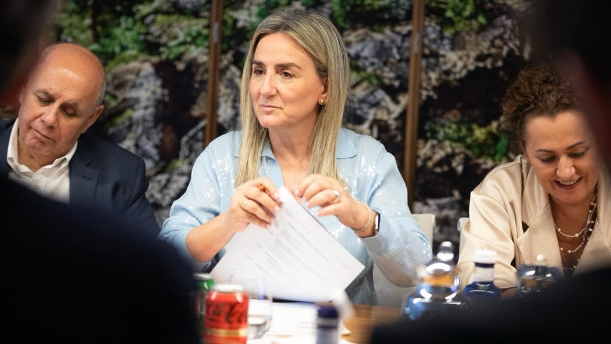 La ministra de Educación Milagros Tolón durante su intervención en el encuentro de LLYC en Madrid sobre Formación Profesional