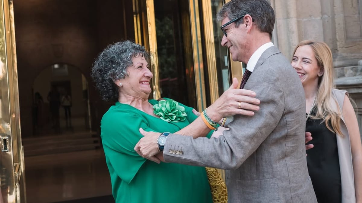 Presidente Gonzalo Capellán y consejera María Martín en el acto institucional del Día Mundial de la ELA en el Parlamento de La Rioja