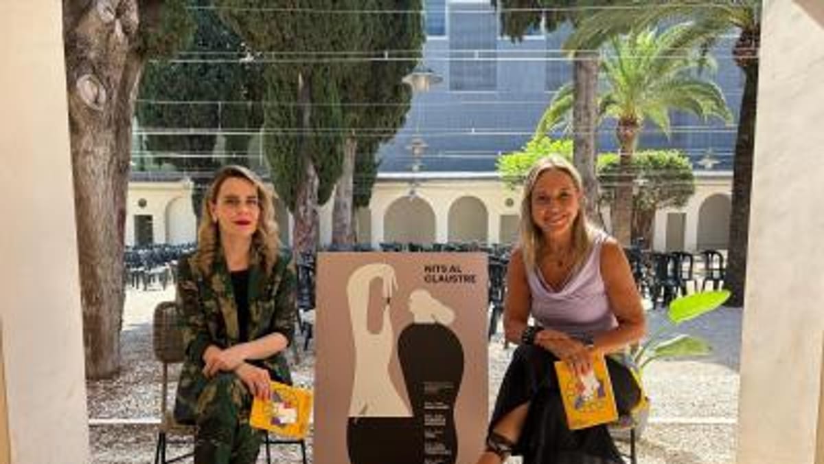 Cartel de Nits al Claustre 2024 en el Museu de Belles Arts de Castelló