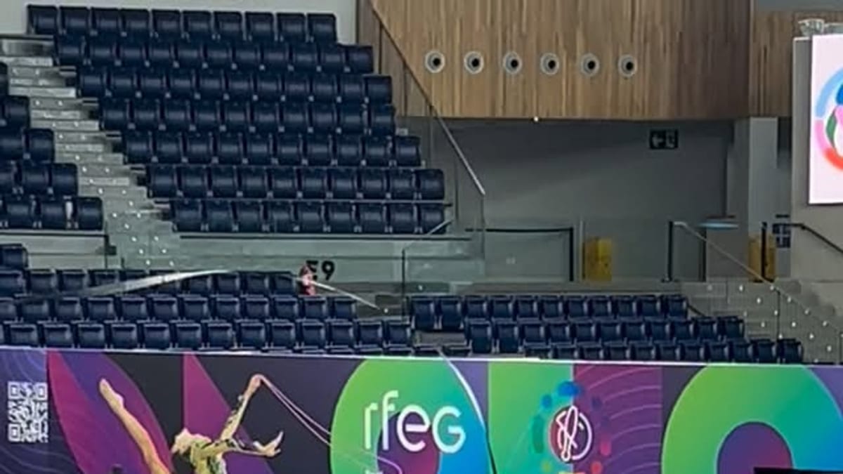 Jóvenes deportistas participantes en el Campeonato de España en Edad Escolar celebrado en Oviedo