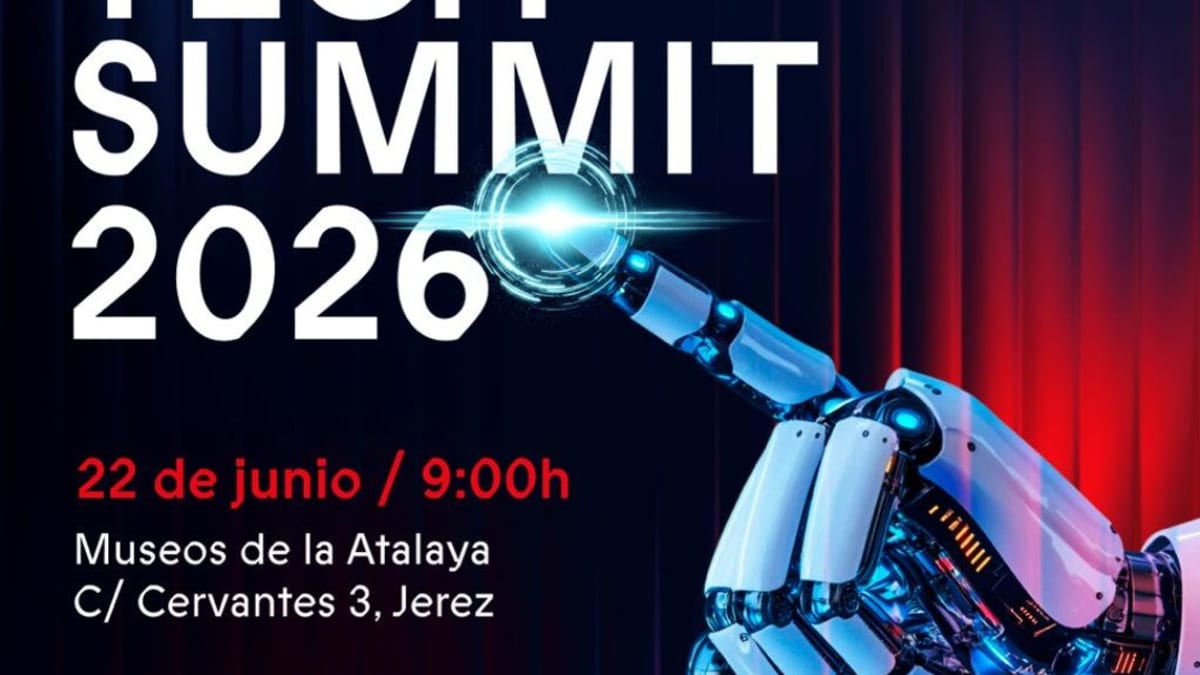 Cartel promocional Tech Summit 2026 Jerez, evento de innovación y tecnología del 22 de junio