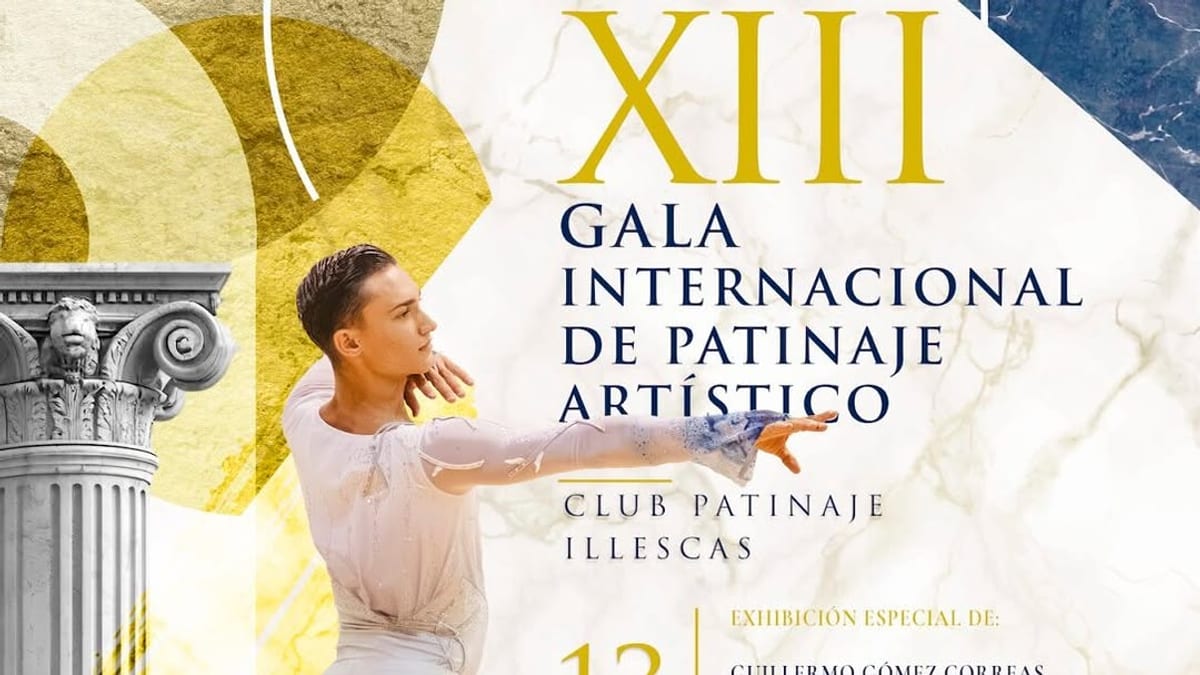 Cartel promocional de la XIII Gala Internacional de Patinaje Artístico de Illescas del 13 de junio
