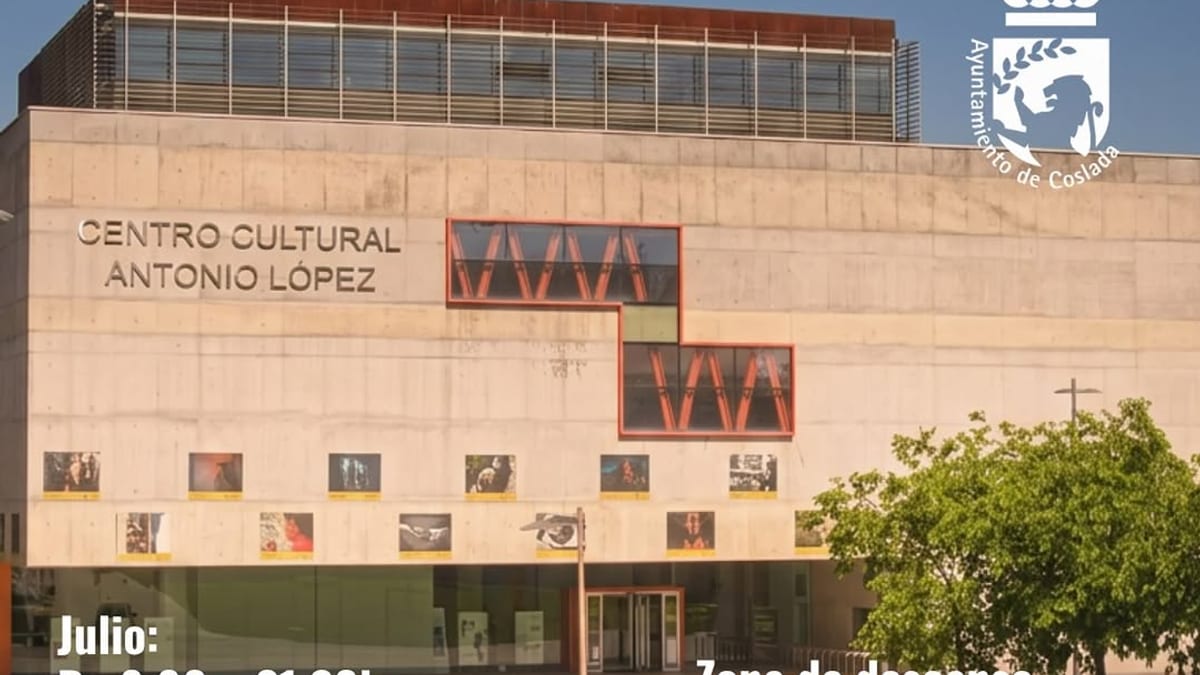 Centro Cultural Antonio López de Coslada habilitado como refugio climático con zonas de descanso y juegos