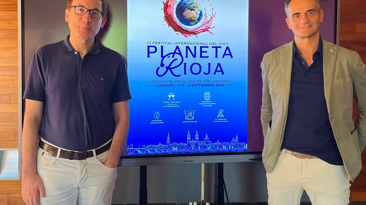 Cartel del III Festival Internacional del Vino Planeta Rioja, celebrado en Logroño del 10 al 13 de septiembre