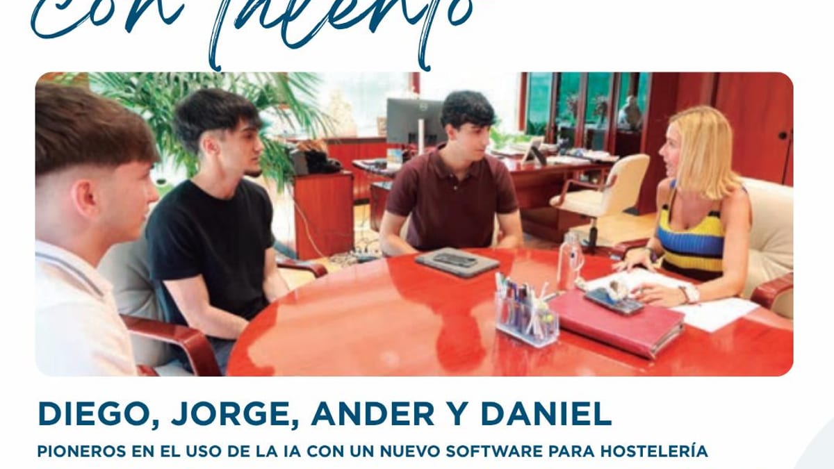 Diego Antón Rica, Jorge Asenjo, Ander Amondarai y Daniel Castillo, creadores de QuickSit, software de inteligencia artificial para restaurantes
