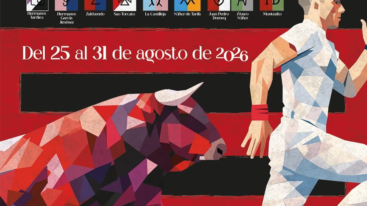 Cartel oficial de los encierros de San Sebastián de los Reyes agosto 2026, con el calendario de carreras y ganaderías