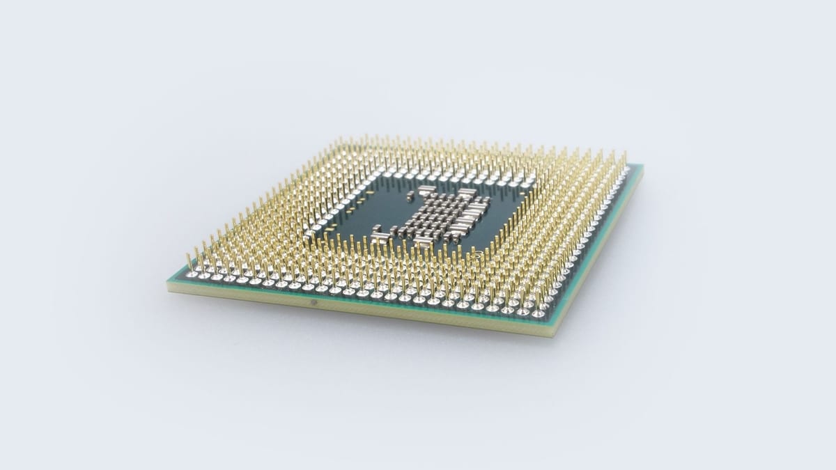 Representación de un chip fotónico utilizando tecnología de luz para procesar información