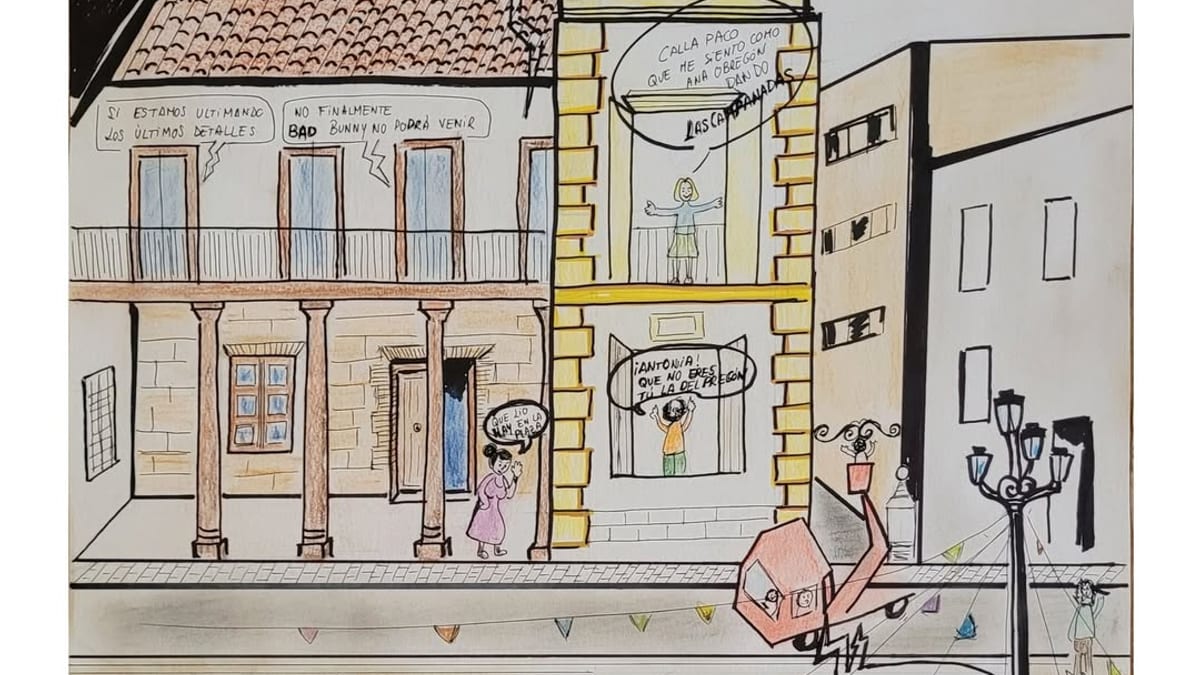Cartel ganador de las Fiestas Patronales de la Virgen del Consuelo 2026 de Ciempozuelos, diseñado por Ana Alcañiz. Ilustración con escenas festivas y detalles tradicionales de la celebración local.