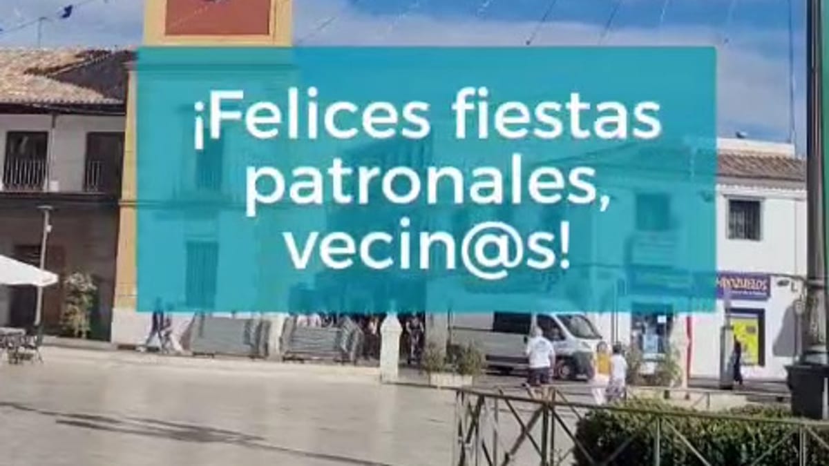 Cartel de fiestas patronales 2026 de Ciempozuelos con elementos festivos, música y luz