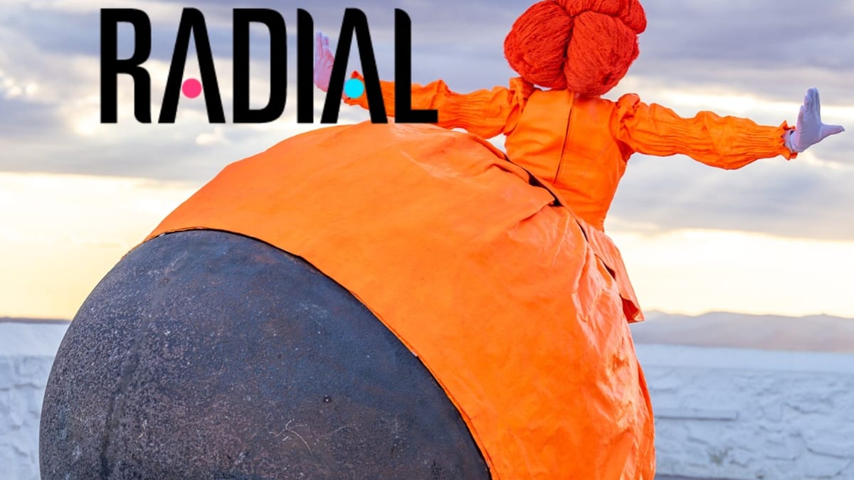 Cartel promocional de la VI edición de Coslada Radial, festival del 18 al 20 de septiembre de 2026