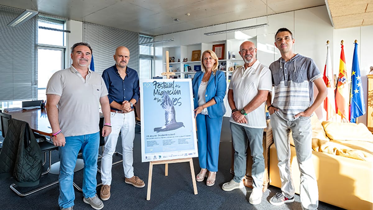 Cartel del Festival de Migración de las Aves en Cantabria