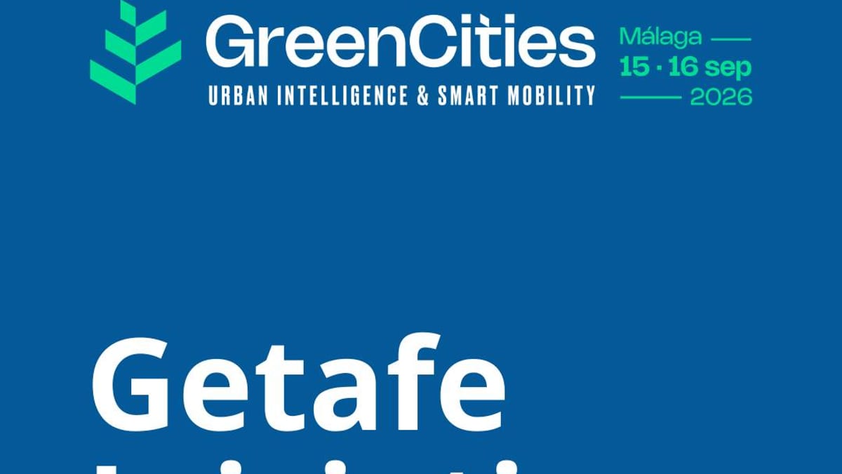 Logo de Greencities 2026 y branding de Getafe Iniciativas con el Ayuntamiento de Getafe
