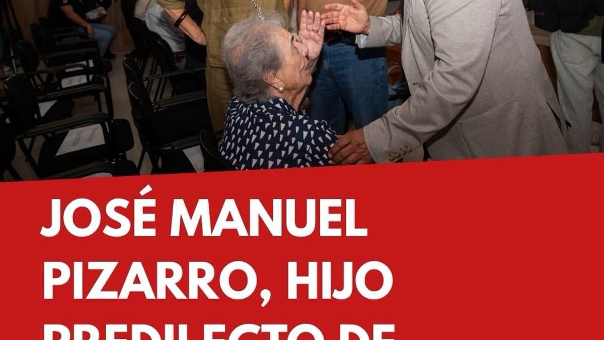 José Manuel Pizarro Cerro recibe el nombramiento de Hijo Predilecto de Talaván en acto presidido por el presidente de la Diputación de Cáceres Miguel Ángel Morales