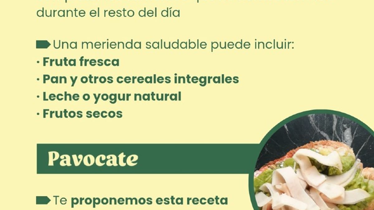 Merienda saludable Pavocate con fruta, cereales, yogur y frutos secos recomendada por la Agencia Española de Seguridad Alimentaria