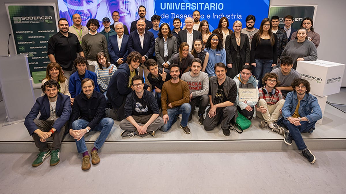 Cartel promocional del Curso Universitario de Desarrollo e Industria del Videojuego organizado por SODERCAN, UC y PlayStation Talents