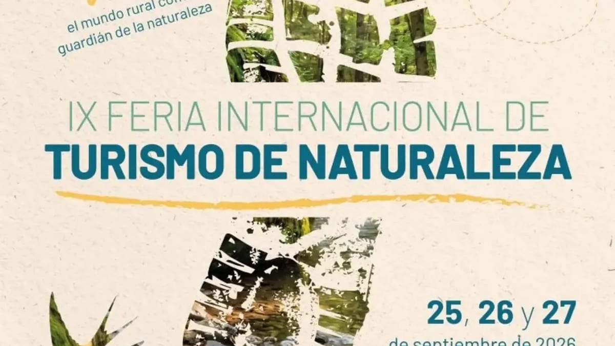 Cartel de Naturcyl 2026, IX Feria Internacional de Turismo de Naturaleza, celebrada en el Real Sitio de San Ildefonso, Segovia, del 25 al 27 de septiembre