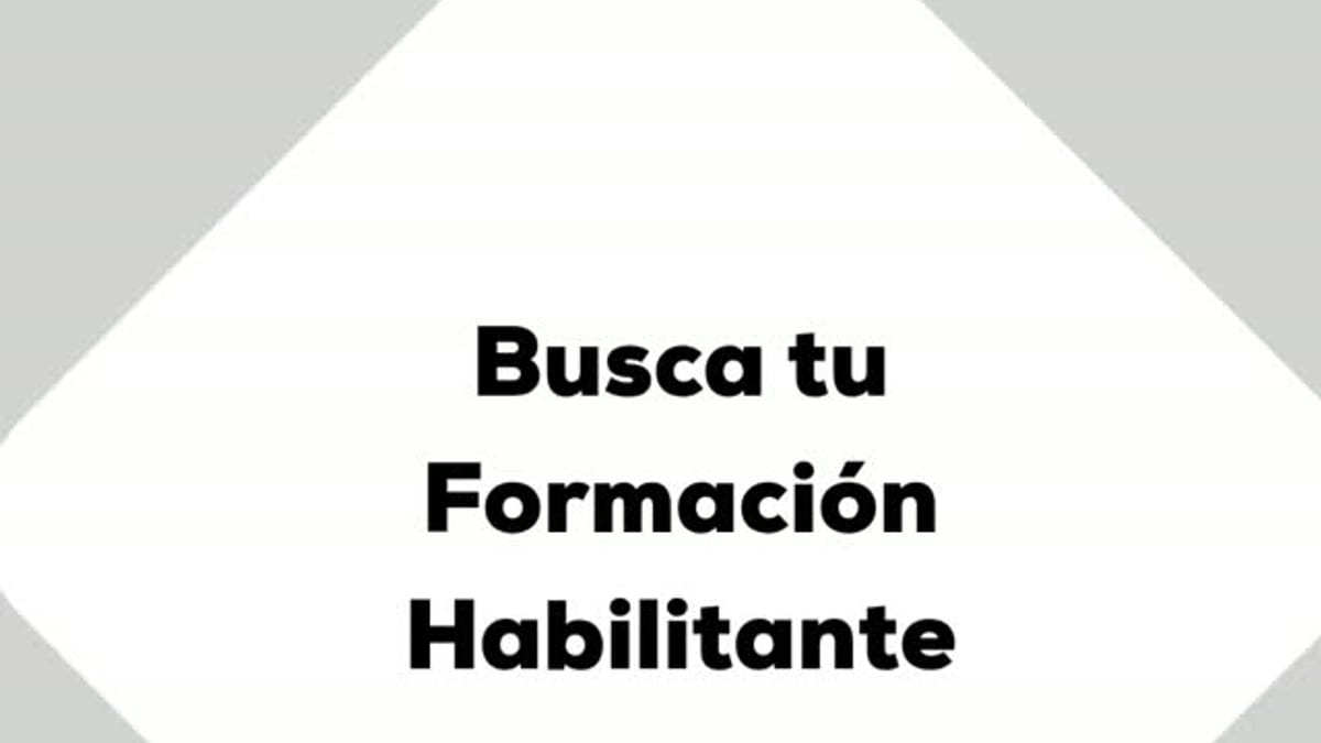 Cartel informativo sobre formación habilitante con acceso al buscador de Fundae para 142 cursos gratuitos