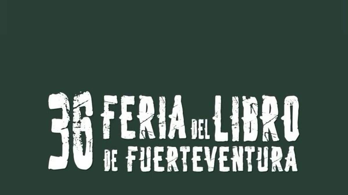 Cartel de la 36.ª Feria del Libro de Fuerteventura 2024