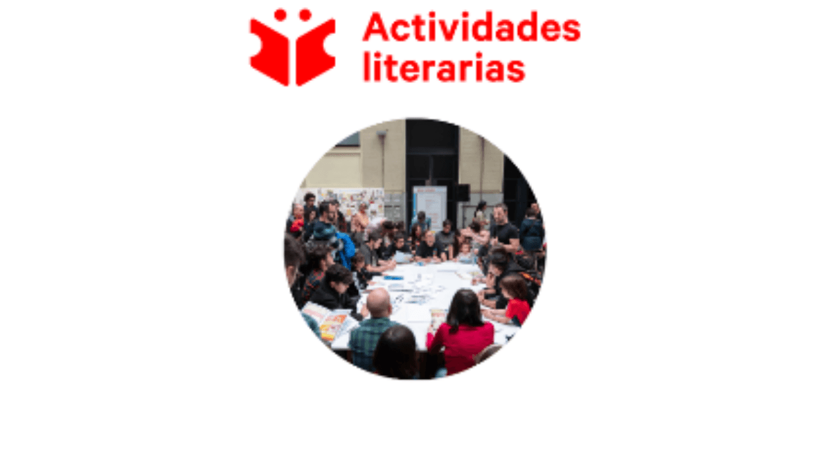 Cartel de las actividades literarias del Ministerio de Cultura con encuentros de autores en institutos de educación secundaria