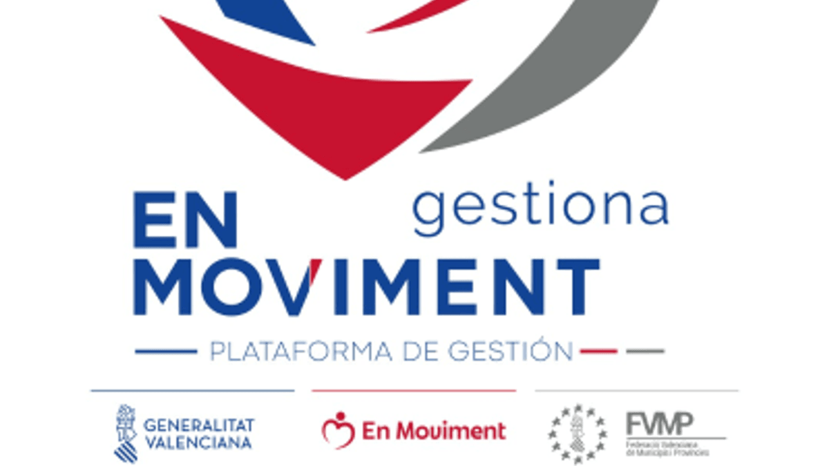 Logo del programa En Moviment de la Generalitat Valenciana con plataforma de gestión