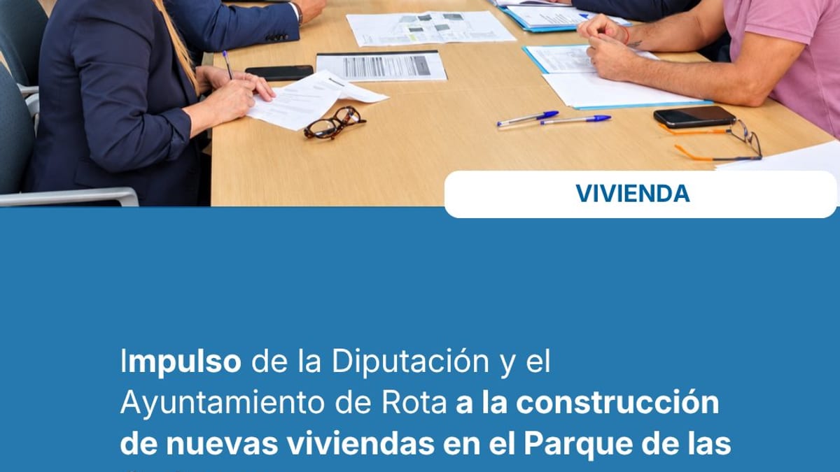 Promoción de 73 viviendas de protección oficial en el Parque de las Carboneras de Rota impulsada por la Diputación de Cádiz