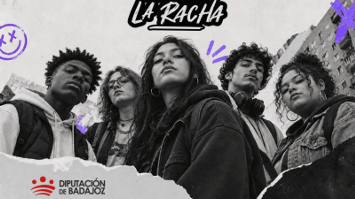 Cartel del proyecto Activa la Racha de la Diputación de Badajoz para promover igualdad entre jóvenes