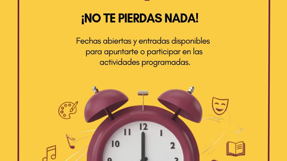 Cartel anunciador de actividades culturales y formativas del Ayuntamiento de Navalcarnero con programa de octubre y noviembre