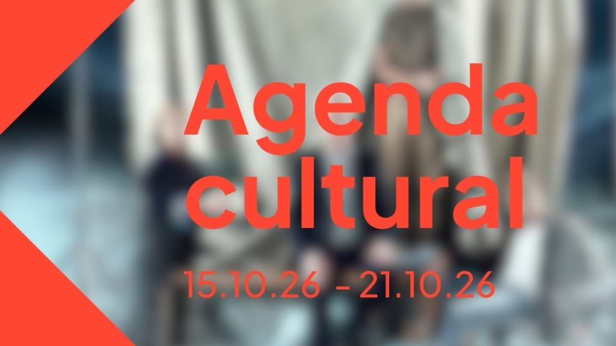 Cartel de la agenda cultural del Ayuntamiento de Sevilla del 15 al 21 de octubre con propuestas de teatro, música, danza y exposiciones