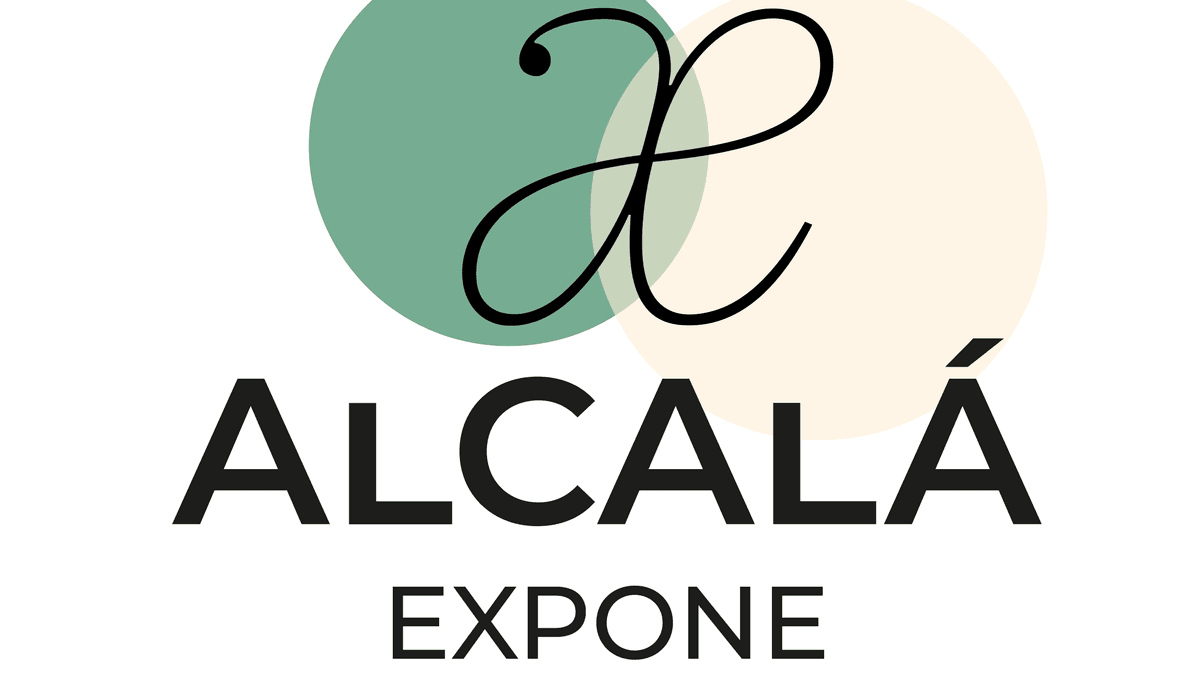 Cartel promocional Alcalá Expone, tercera edición de la exposición colectiva del Ayuntamiento de Alcalá de Henares