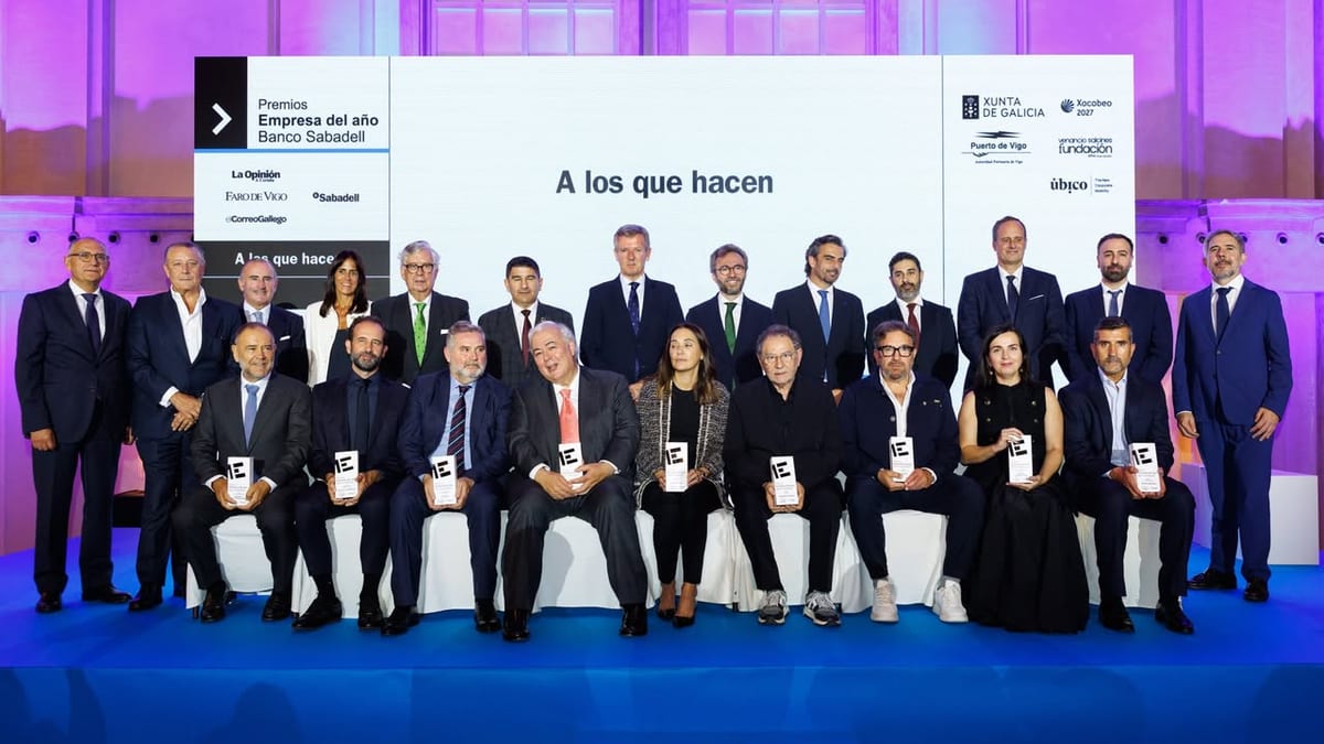 Alfonso Rueda Valenzuela en los premios Empresa del Año Banco Sabadell organizados por Prensa Ibérica