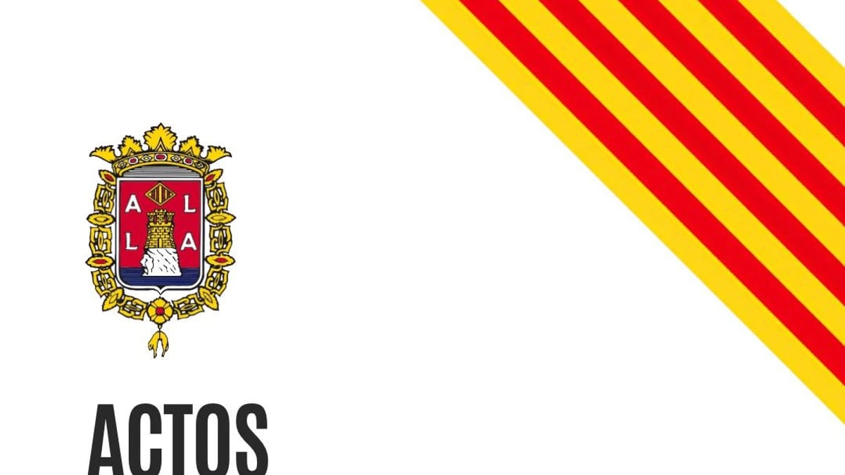 Cartel de actos conmemorativos del 9 de octubre en Alicante con dansa y concierto