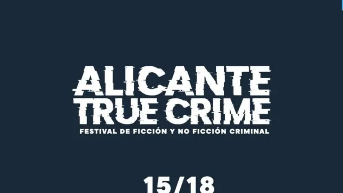 Cartel del festival Alicante True Crime 2024 en el Espacio Séneca del 15 al 18 de octubre