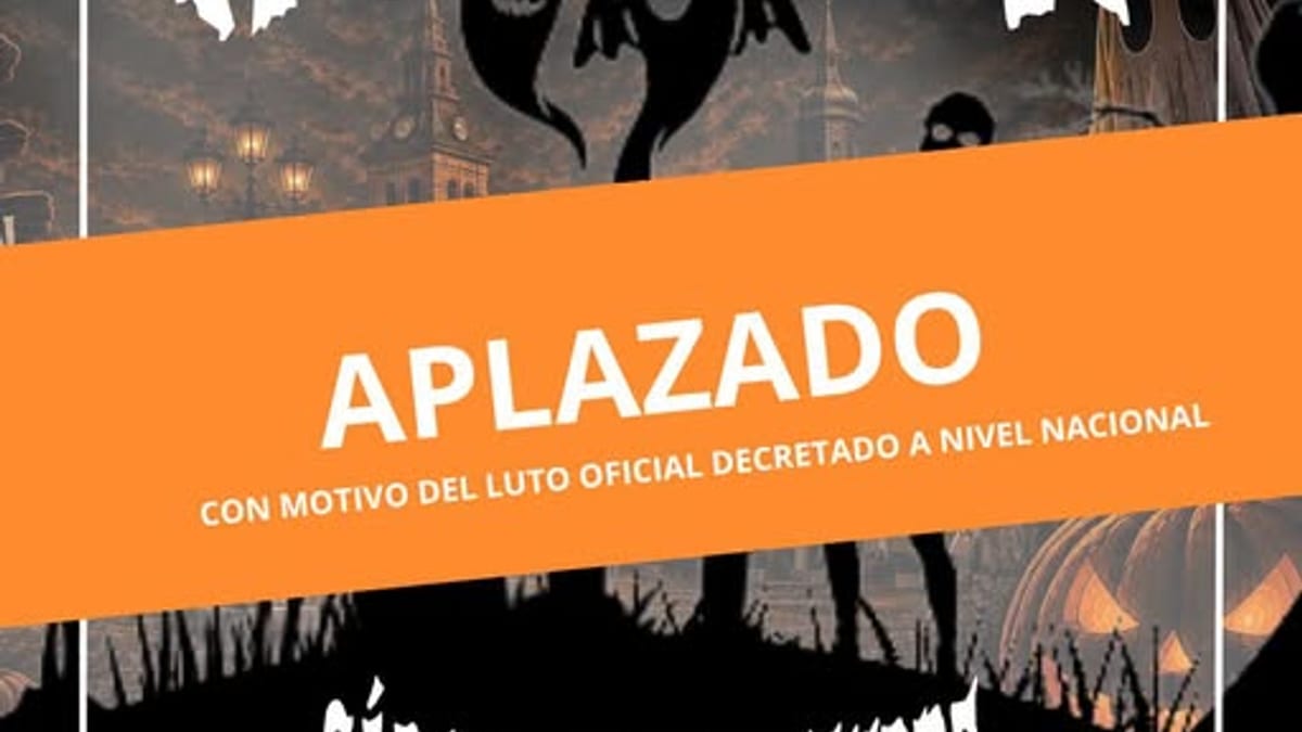 Cartel de la fiesta de Halloween de Navalcarnero aplazada al viernes 6 de noviembre