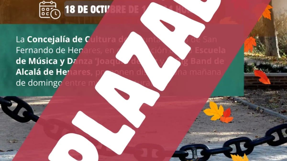 Cartel anunciador de la iniciativa 'Otoño entre Música y Árboles' en San Fernando de Henares