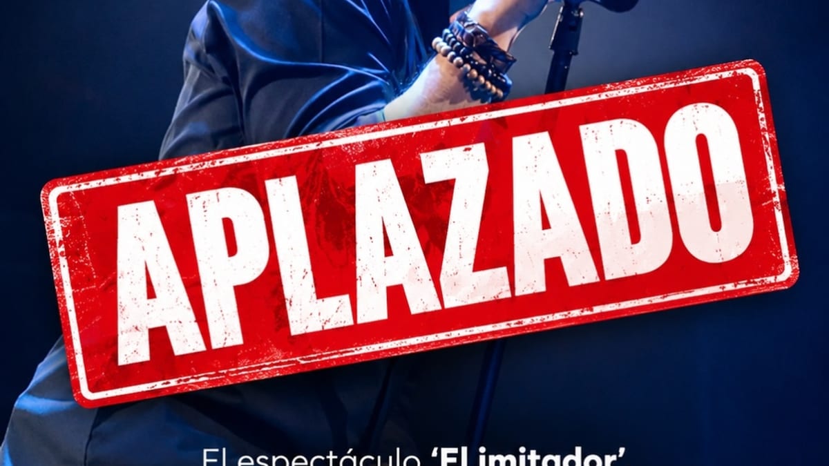 Cartel del espectáculo El Imitador aplazado en el Teatro MIRA de Pozuelo