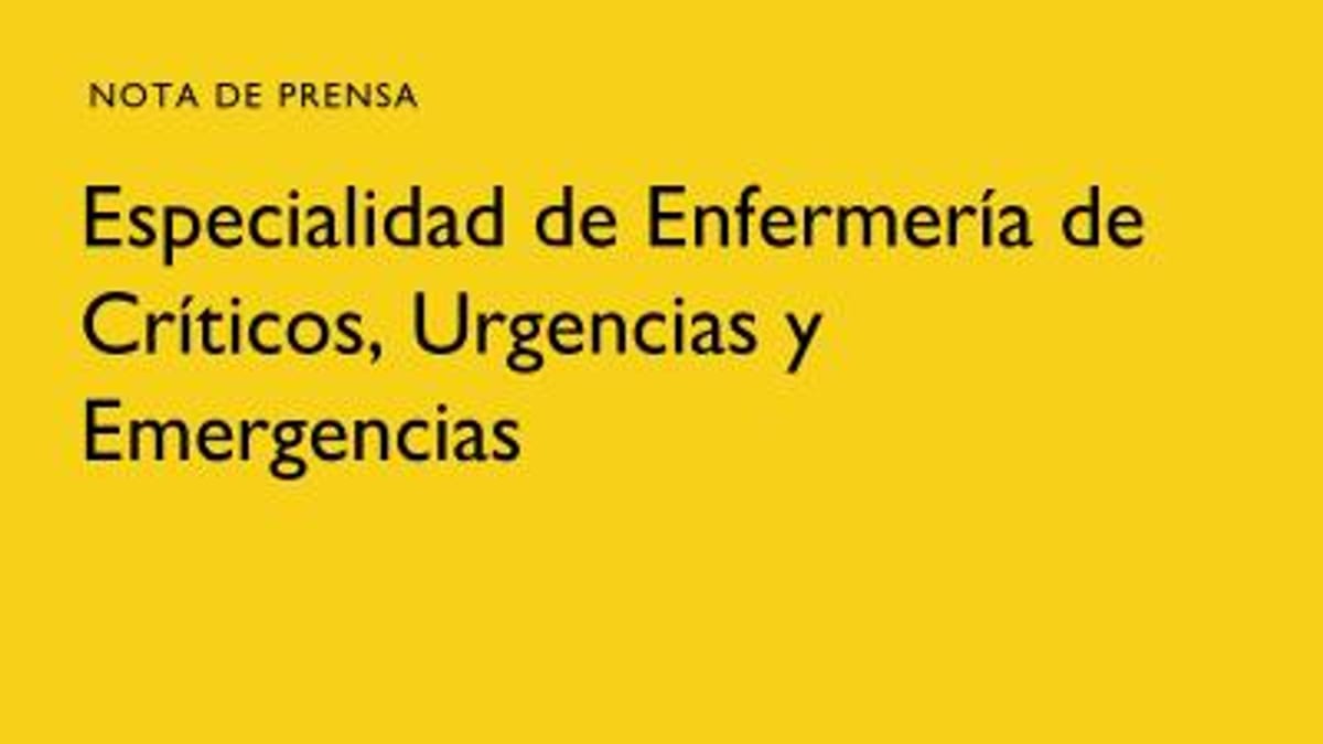 Logotipo del Ministerio de Sanidad. Nueva especialidad de Enfermería de Críticos, Urgencias y Emergencias
