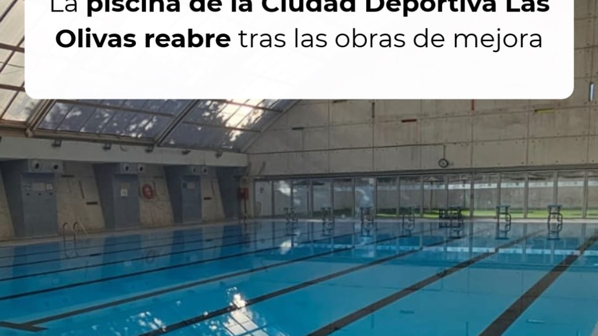 Piscina de la Ciudad Deportiva Las Olivas de Aranjuez reabierta tras obras de mejora
