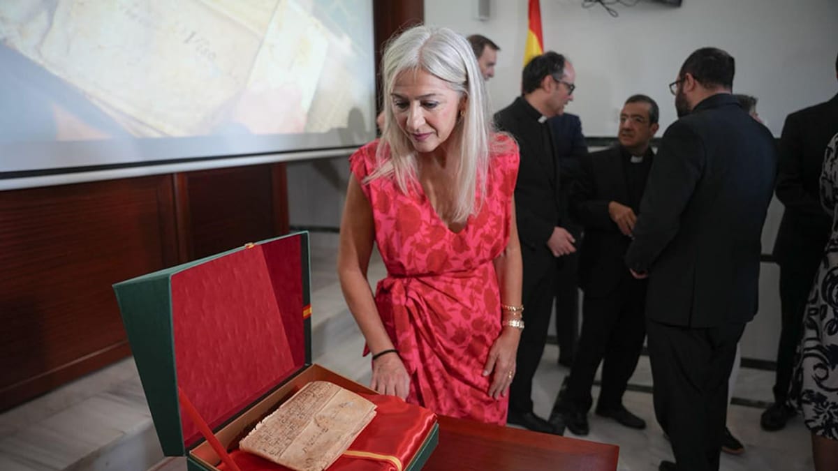 Documento histórico de la Batalla de Lepanto custodiado en el Archivo Provincial de Sevilla