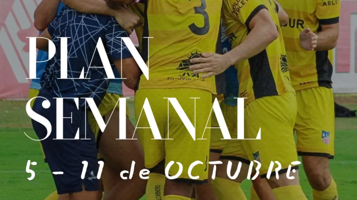 Plan semanal de Atleti Academia para octubre con calendario de entrenamientos del 5 al 11 de octubre