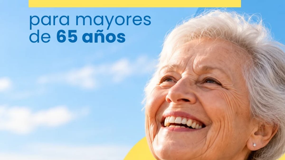 Cartel informativo de ayudas bucodentales para mayores de 65 años del Gobierno del Principado de Asturias