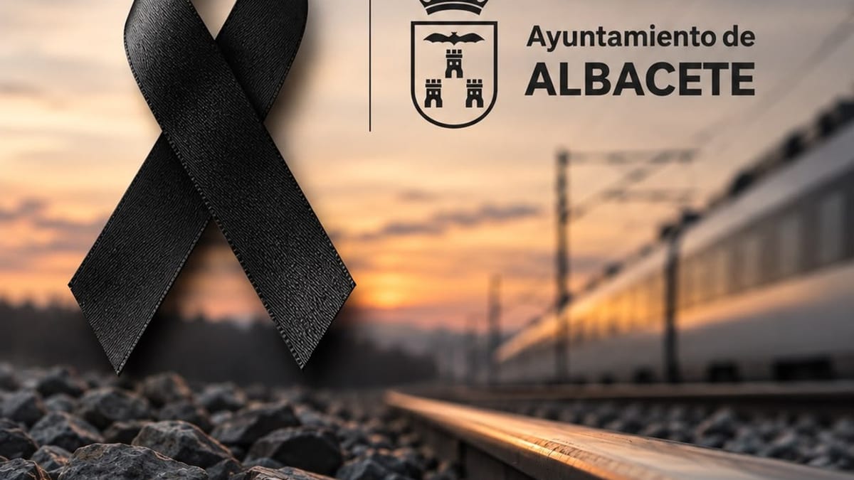 Comunicado del Ayuntamiento de Albacete expresando pesar por accidente ferroviario en Toledo