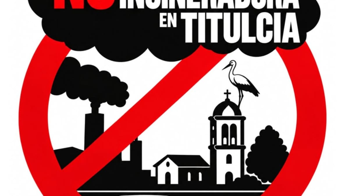 Cartel informativo contra la incineradora de Titulcia distribuido por el Ayuntamiento de Ciempozuelos