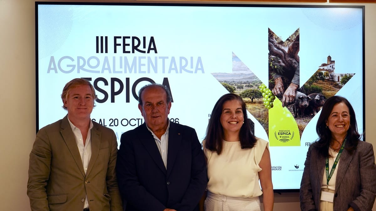 Cartel de la III Feria Espiga Agroalimentaria de Badajoz, del 16 al 20 de octubre en IFEBA