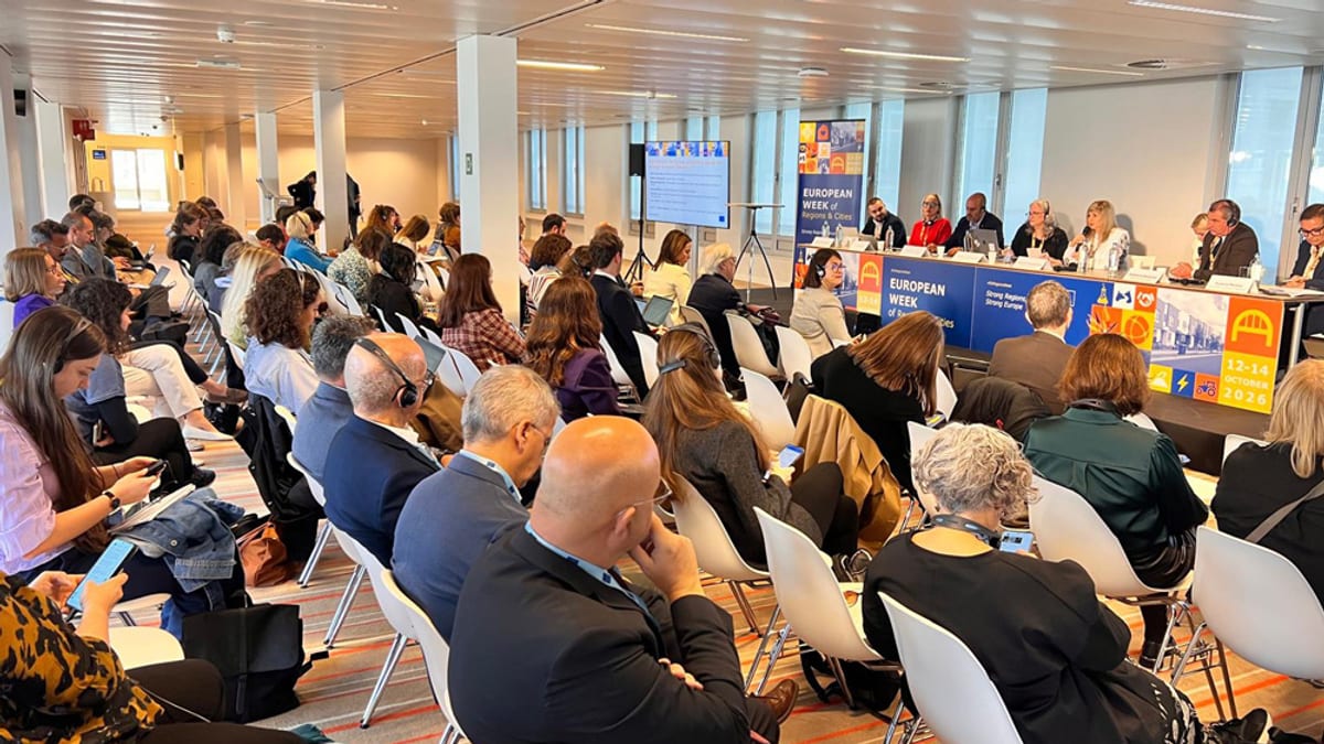 Imagen de la participación de Barcelona Provincia en la Semana Europea de las Regiones y Ciudades de Bruselas sobre la lucha contra el edatismo