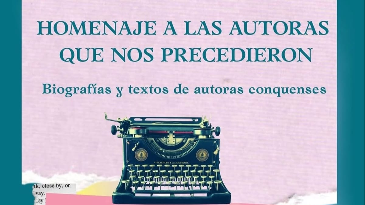 Cartel del Día de las Escritoras organizado por la Biblioteca Municipal de Cuenca y la Asociación de Autores y Autoras de Cuenca